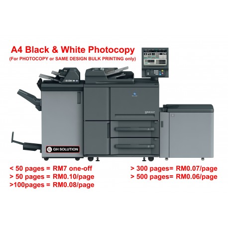 A4 Black & White Photocopy